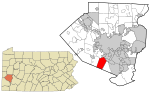 Allegheny County Pennsylvania incorporated and unincorporated areas Bethel Park highlighted